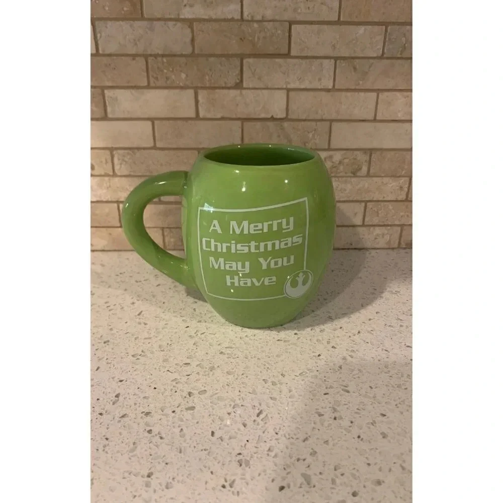 Lucasfilms Star Wars Yoda Christmas Coffee Mug  “A Merry Christmas May You Have